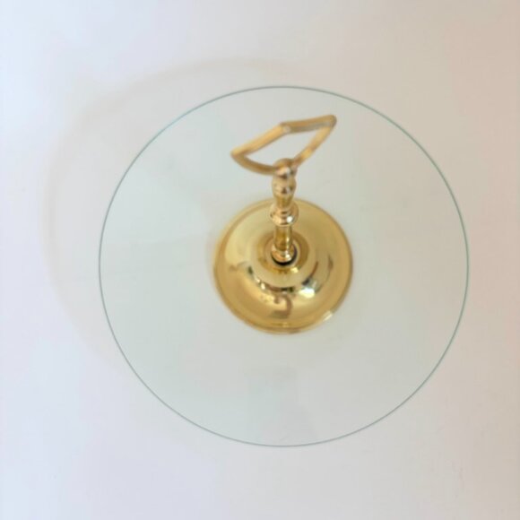 Vintage Brass & Glass Cake Stand, Cupcake Stand, Cookie Display - Picture 5 of 5